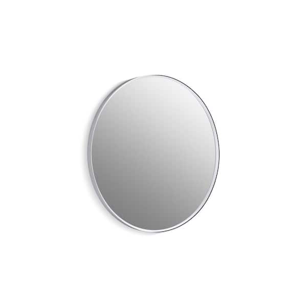 KOHLER Essential 32 in. W x 32 in. H Round Framed Wall Mount Bathroom Vanity Mirror in Polished Chrome