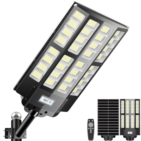 100,000 Lumen 3000-Watt 320° Black Motion Sensing Dusk to Dawn Integrated LED Flood Light