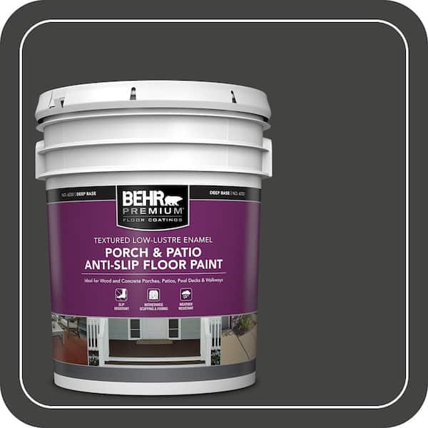 5 gal. #SC-102 Slate Textured Low-Lustre Enamel Interior/Exterior Porch and Patio Anti-Slip Floor Paint