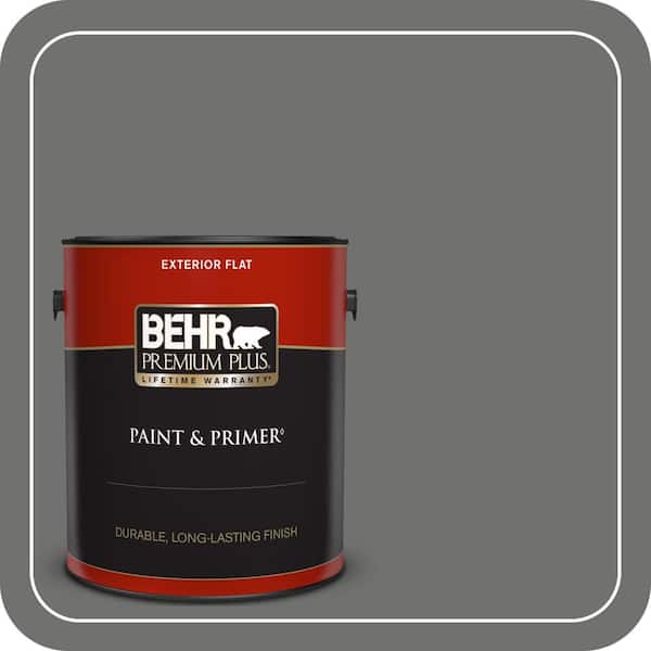 BEHR PREMIUM PLUS 1 gal. #MQ2-61 Magnet Flat Exterior Paint & Primer