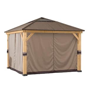 9 ft. x 9 ft. Original Manufacturer Universal Replacement Curtain for Wood Gazebo