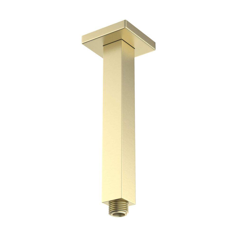 8 in. Ceiling Mounted Stainless Steel Shower Arm in Brushed Gold (1-Pack) price history on PriceWatchPro
