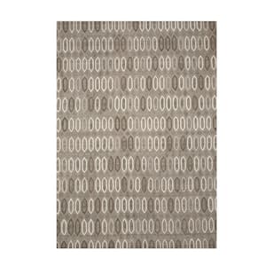 Brown 5 ft. x 8 ft. Handmade Wool and Viscose Transitional Raga Area Rug