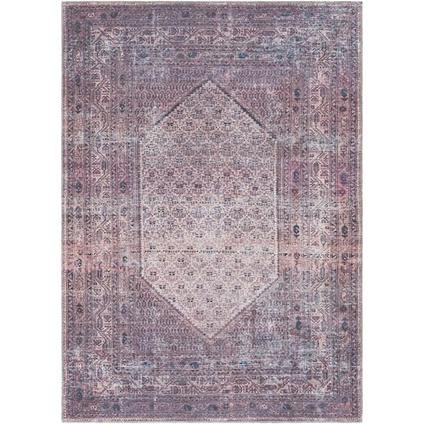 Artistic Weavers Kiera Old Lavender 8 ft. x 10 ft. Traditional Indoor Machine-Washable Area Rug