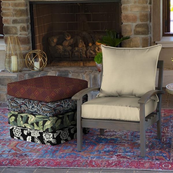 Arden Selections Outdoor Deep Seat Set Leala Texture Taupe