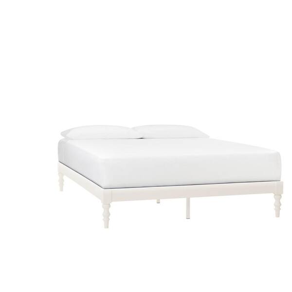 Stylewell Aberwell Ivory Wood Queen, White Wood Platform Bed Frame Queen