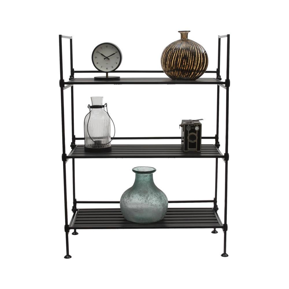 Espresso Wire 3-Tier Adjustable Shelving Unit