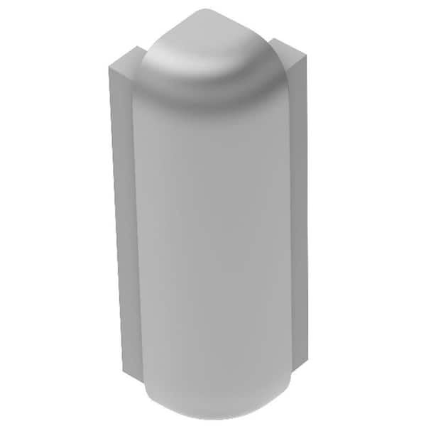 Schluter Rondec-Step Satin Anodized Aluminum 1/2 in. x 2 in. Metal 90° Outside Corner