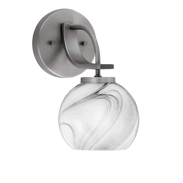 Unbranded Olympia 1-Light Graphite Wall Sconce