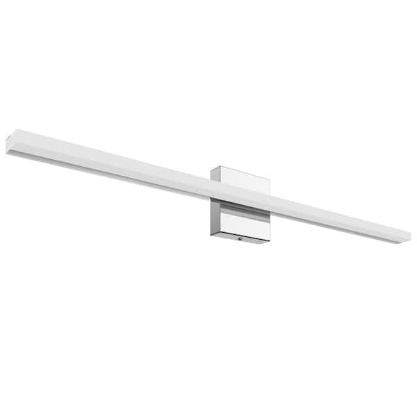 LamQee 32 in. 1-Light 16-Watt 6500K Cool White Integrated LED Bathroom Vanity Light Bar