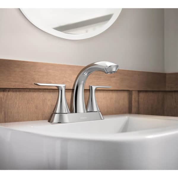 Findlay 4 in. Centerset Double-Handle Bathroom Faucet in Chrome