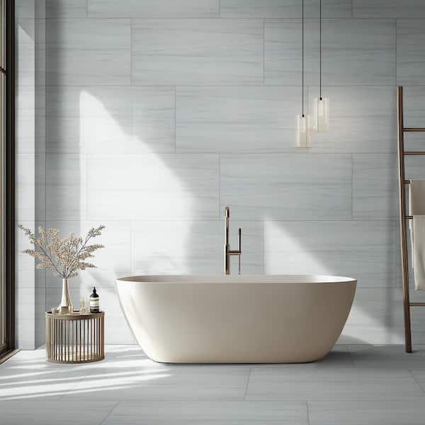 Ader Pamplona 24 in. x 48 in. Matte Porcelain Marble Look Floor and Wall Tile (112 sq. ft./Pallet)
