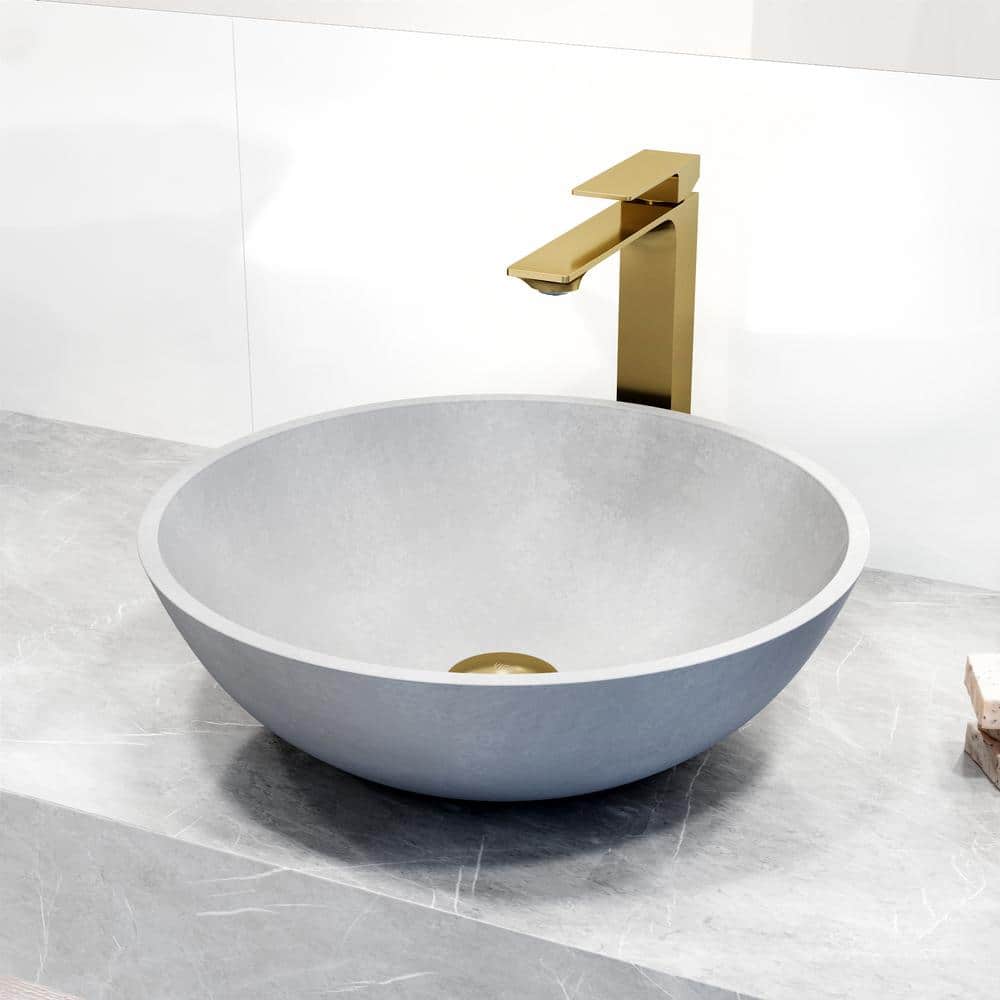 Dunn 11" Matte Brushed Gold Vessel Sink Faucet