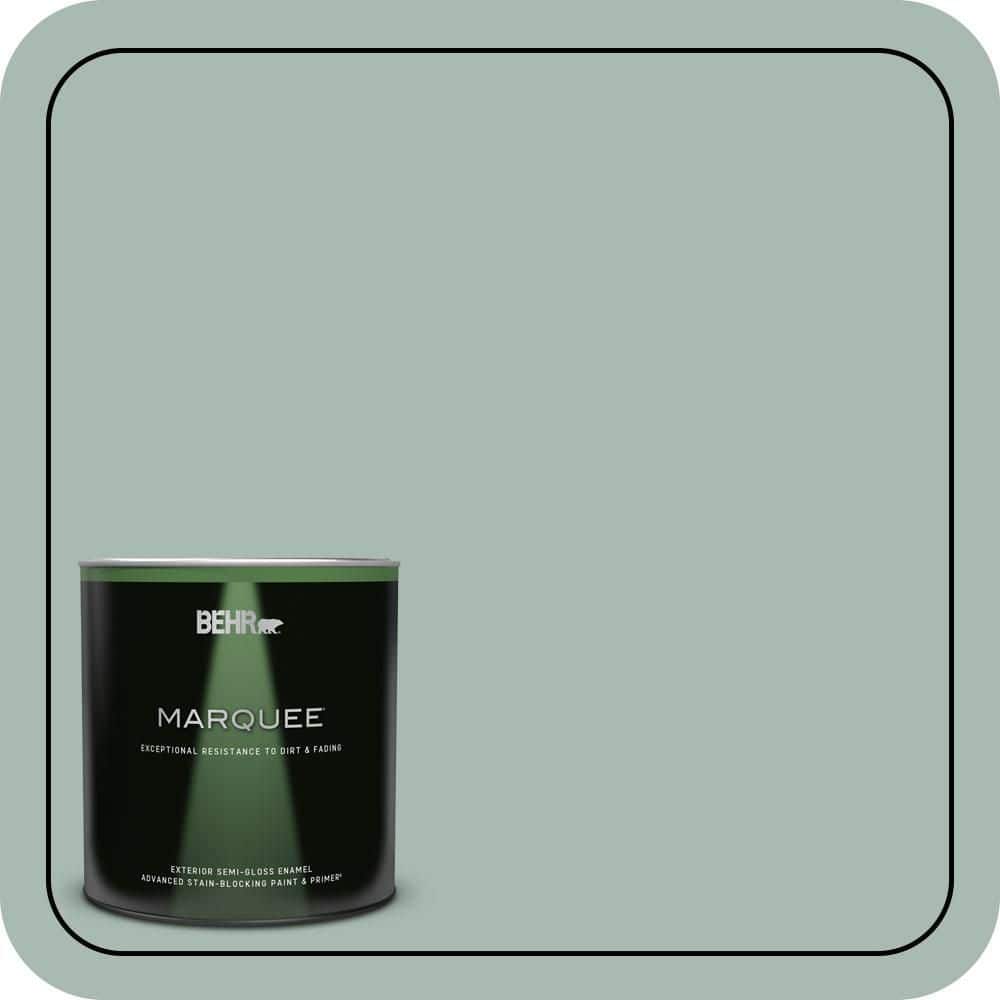 1 qt. #BXC-85 Quiet Teal Semi-Gloss Enamel Exterior Paint & Primer price history on PriceWatchPro