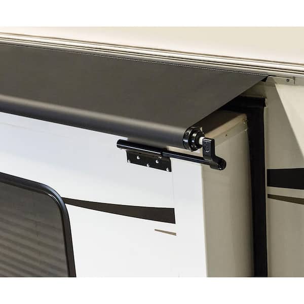 Lippert Components Solera Black Awning Slider with Black Weatherguard - 174 in.