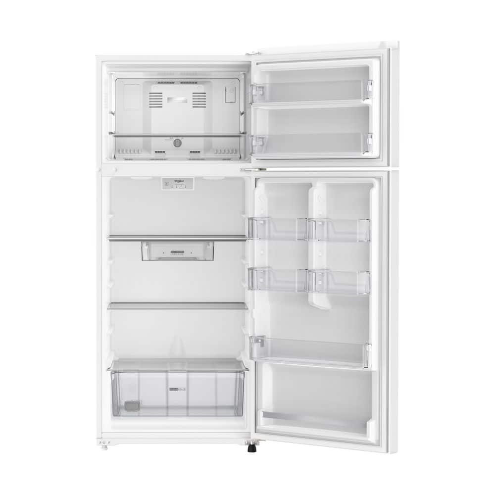 シロ Whirlpool 28 in. 18 cu. ft. Freestanding Top Freezer Refrigerator
