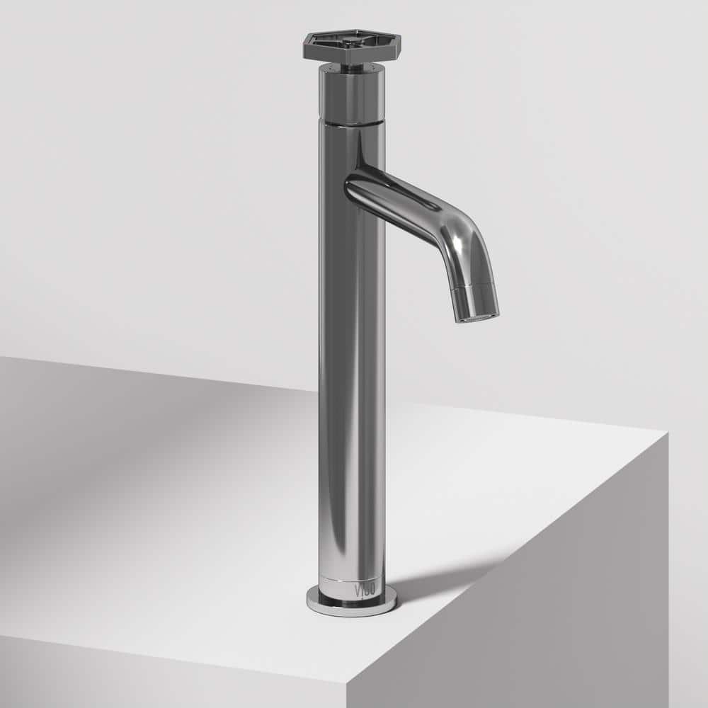 Ruxton Modern Chrome Single-Handle Vessel Bathroom Faucet