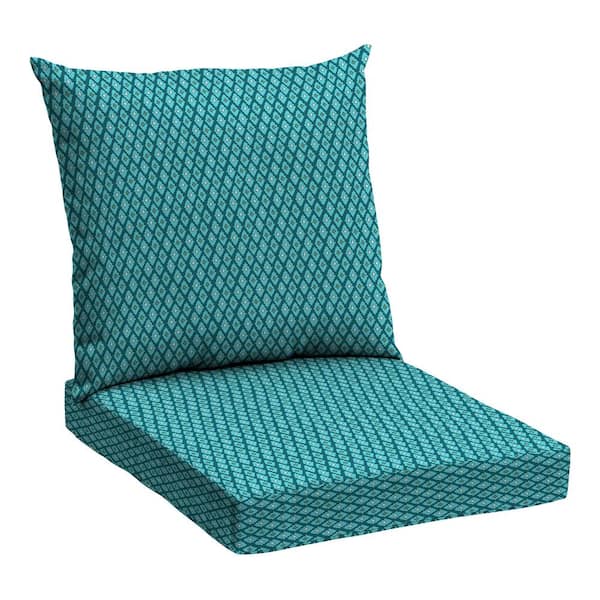 ARDEN 24 x 21 Basics Outdoor Deep Seating Lounge Chair Cushion Set, Luna Geometric