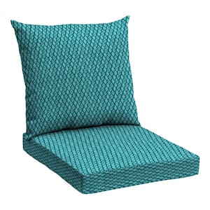 24 x 21 Basics Outdoor Deep Seating Lounge Chair Cushion Set, Luna Geometric