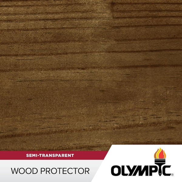 Wood Protector 1 gal. ST-2002 Black Walnut Exterior Semi-Transparent Stain Plus Sealer in One