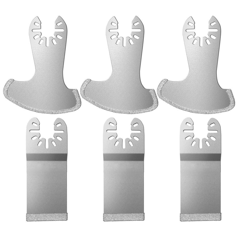 Diamond Grit Oscillating Multi Tool Saw Blades Kit with Grout Removal Feature (6-Pack) price history on PriceWatchPro