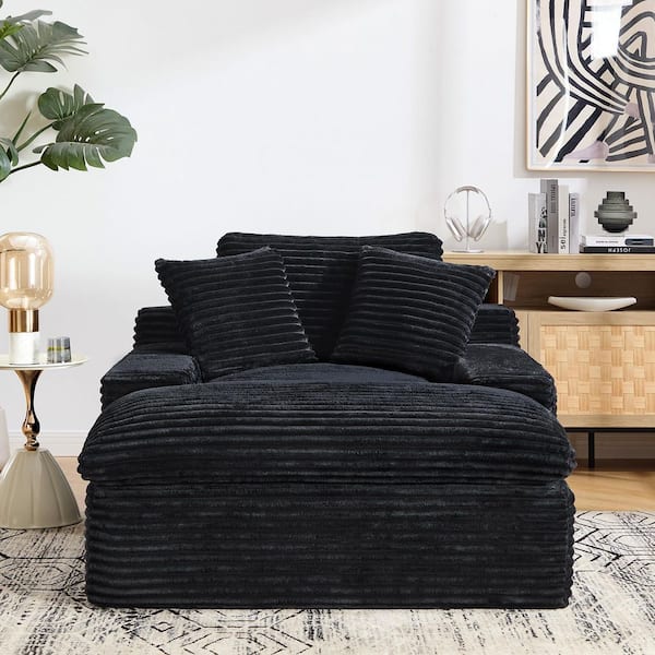 Hochwertiges 67 in. Square Arm Plush Polyester Upholstered