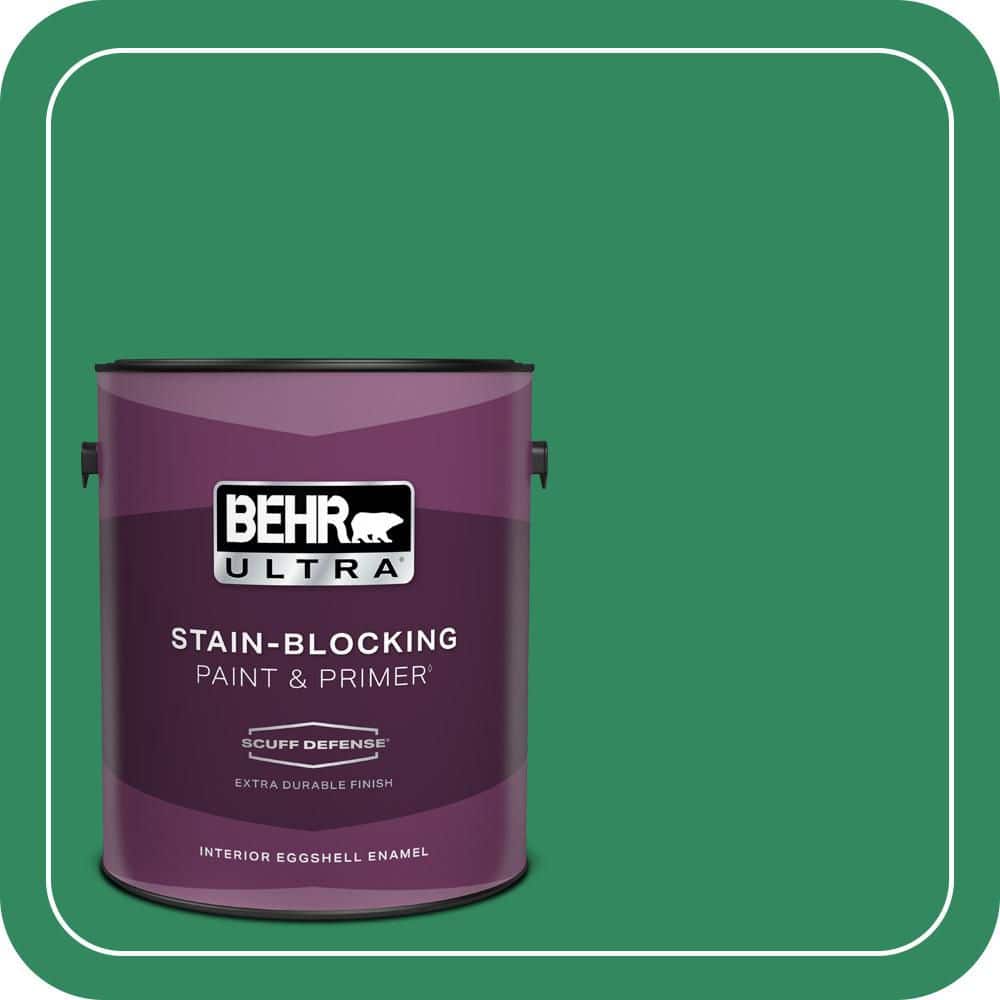 1 gal. #P420-6 Exquisite Emerald Extra Durable Eggshell Enamel Interior Paint & Primer price history on PriceWatchPro