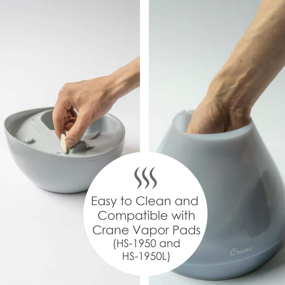 Gray Ultrasonic Cool Mist Humidifier with Sound Machine, 1 Gallon