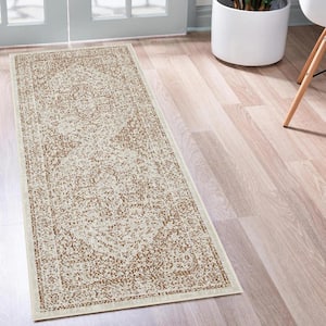 Zaria Brick 2 ft. x 8 ft. Indoor/Outdoor Area Rug