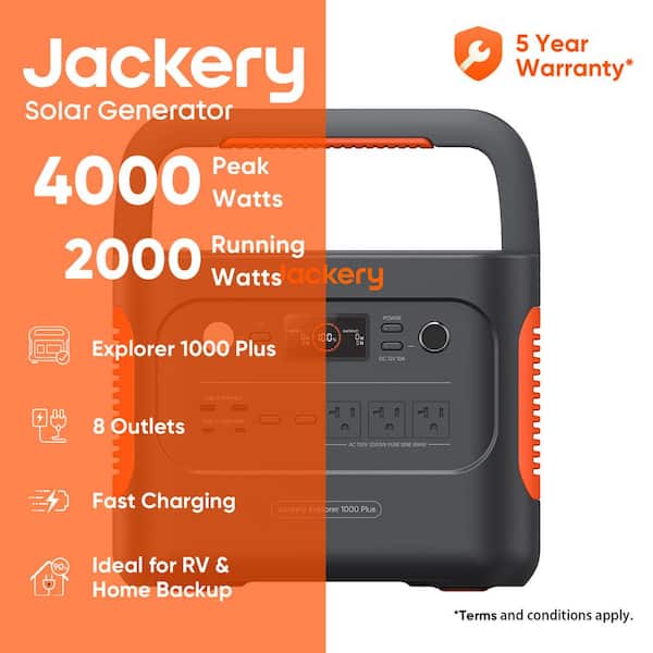 Jackery 2000-Watt Continuous/4000 Peak Output Power Station