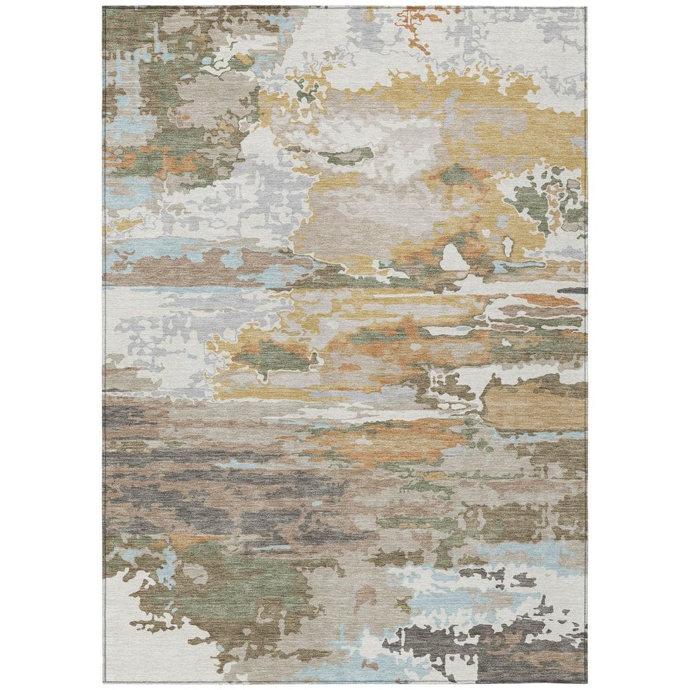 Chantille Machine Washable Indoor/Outdoor Abstract ACN2995 Ivory 8 ft. x 10 ft. Area Rug price history on PriceWatchPro