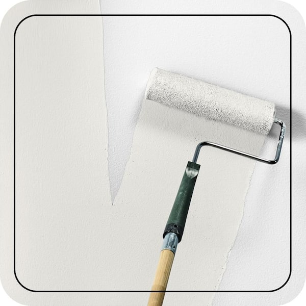 1 qt. Home Decorators #HDC-MD-06 Nano White Semi-Gloss Enamel EcoMix Plant-Based Interior Paint & Primer