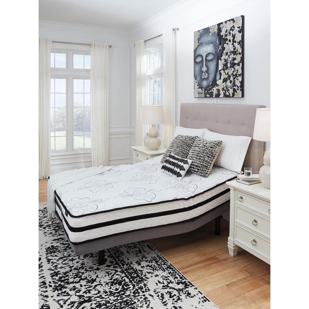 Modern Twin-Size Innerspring Gel Memory Foam Mattress in White