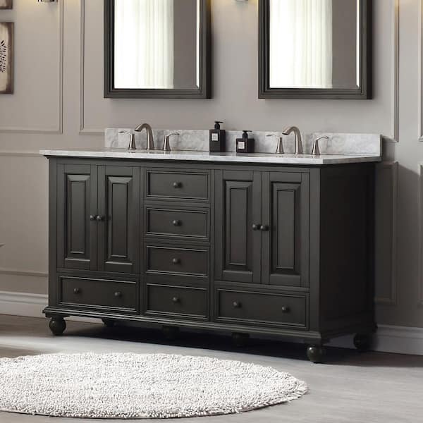 Avanity Thompson 60-in Charcoal Glaze Bathroom Vanity Cabinet Avanity Thompson 60-in Charcoal Glaze Bathroom Vanity Cabinet