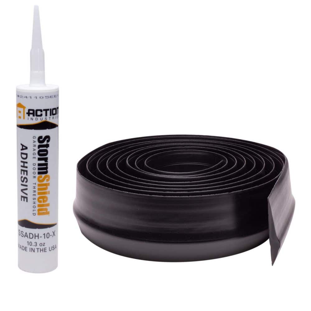 Storm Shield 16 ft. Garage Door Threshold Weather Seal with 10.3 oz. Adhesi