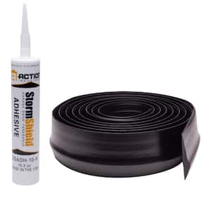 Storm Shield 16 ft. Garage Door Threshold Weather Seal with 10.3 oz. Adhesive Caulk Tube