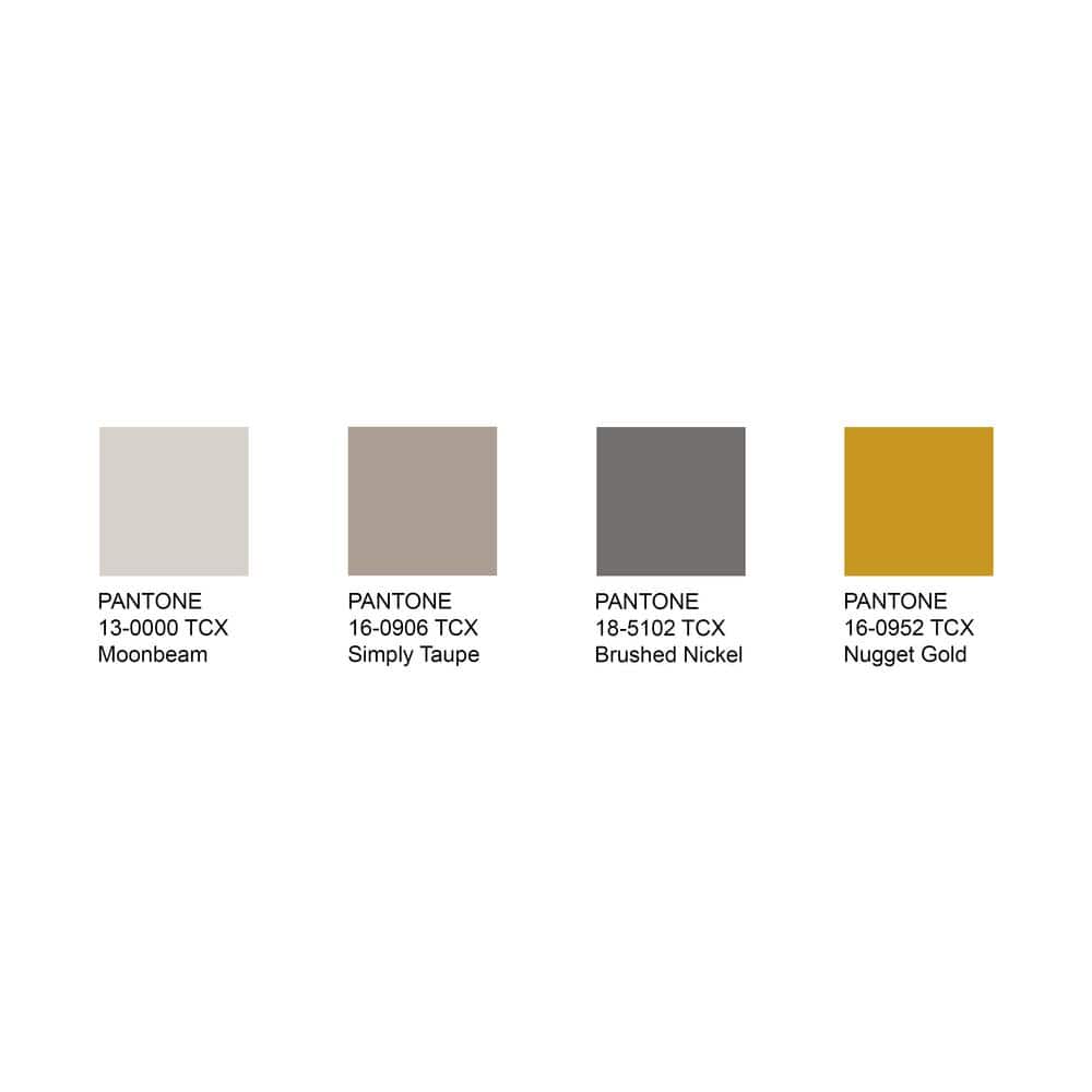 Gray and Gold 9' x 12' Synthetic Rectangular Area Rug