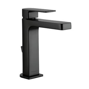 Xander Single Hole Single-Handle Bathroom Faucet with Hi-Arc Spout in Matte Black