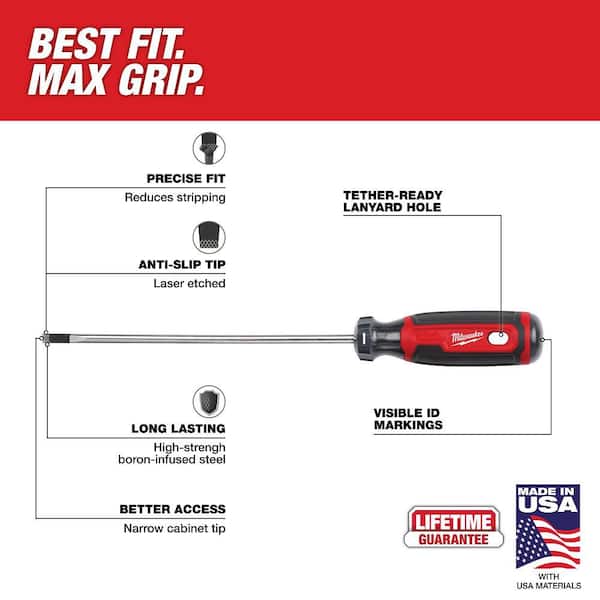 Milwaukee 2 PC. Cushion Grip Screwdriver Set (USA) MT200-2M - The