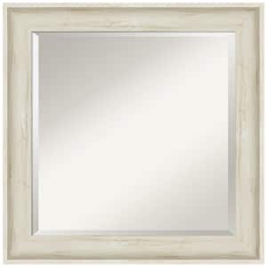 Medium Square Regal Birch Cream Beveled Glass Casual Mirror (25 in. H x 25 in. W)