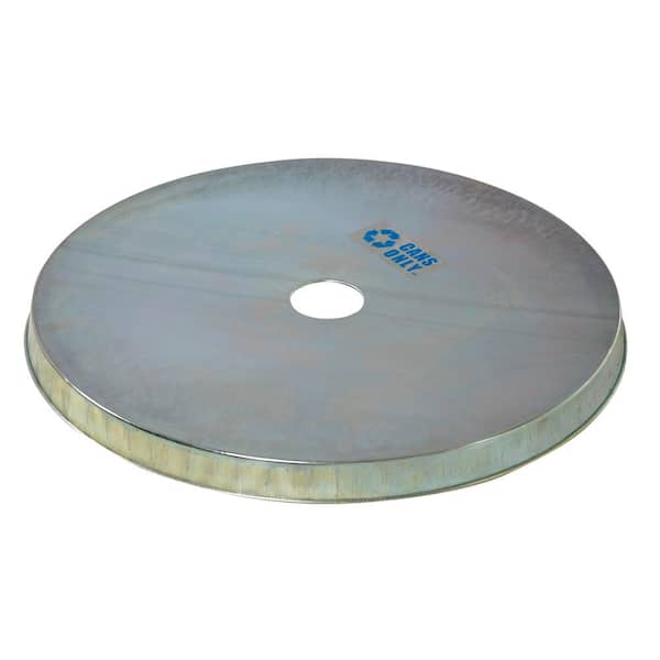 Vestil Galvanized Steel Drum Cover Can Recycle