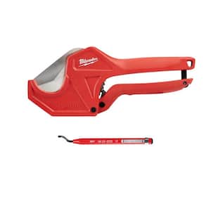 1-5/8 in. Ratcheting Pipe Cutter with Reaming Pen (2-Piece)