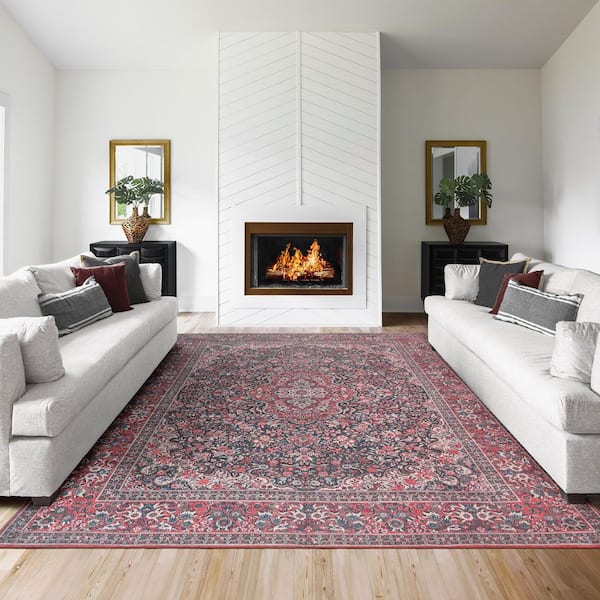 Thomasville Emporia Irania 8 ft. x 10 ft. Red Rustic Oriental Area Rug