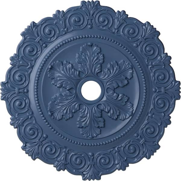 Ekena Millwork 1" x 33-1/4" x 33-1/4" Polyurethane Scroll, Hand-Painted Americana