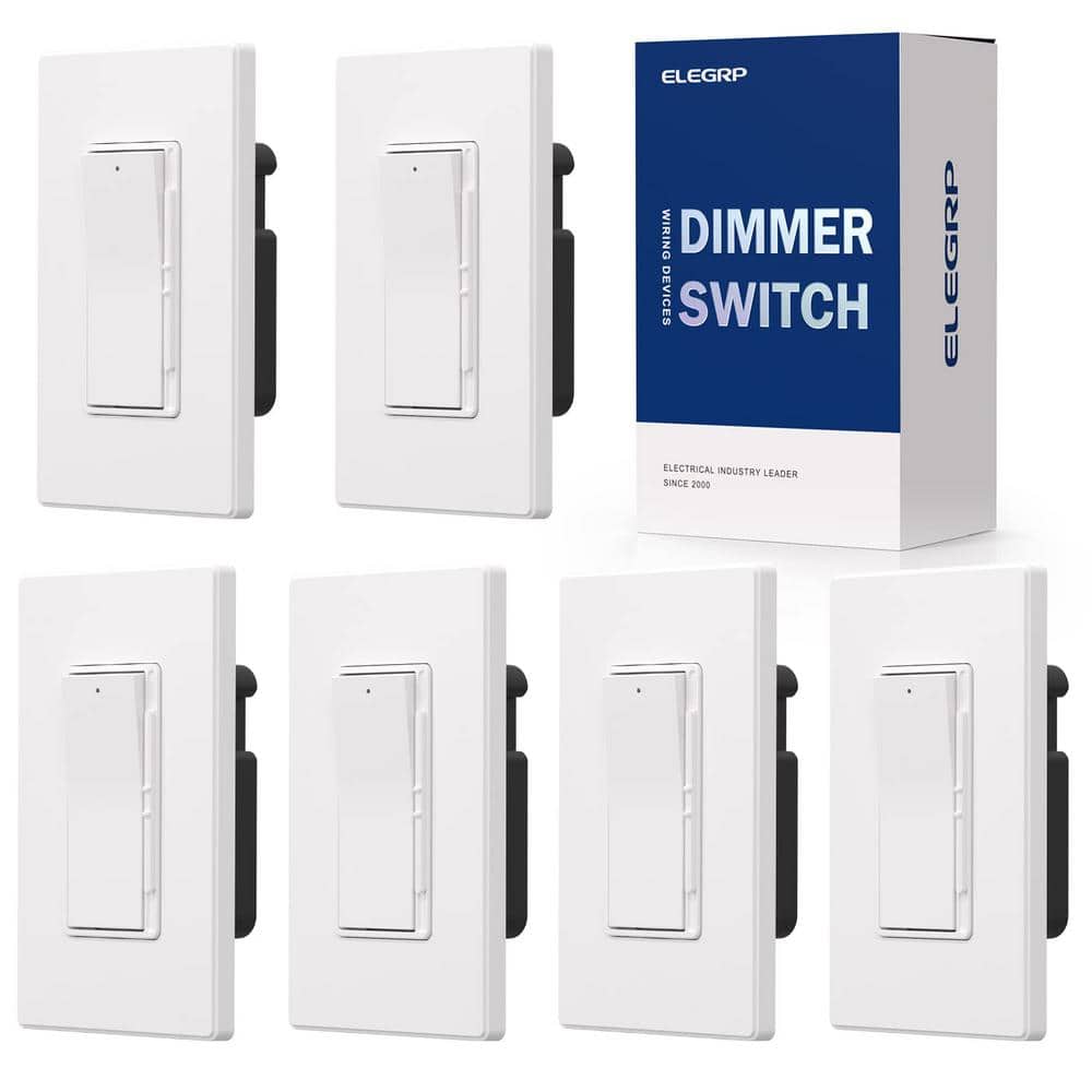 5 Amp Digital Dimmer Light Switch Single Pole/3 Way Switch for Dimmable LED/CFL Lights in White (6 Pack) price history on PriceWatchPro
