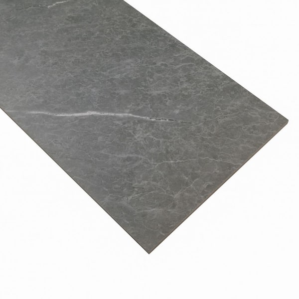 MSI Exeter Matte Gray Stone Look Porcelain Rectangle Tile 12