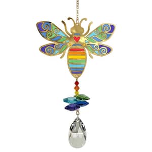 Woodstock Rainbow Makers Collection, Crystal Wonders, 5 in. Bumble Bee Crystal Suncatcher CWBEE