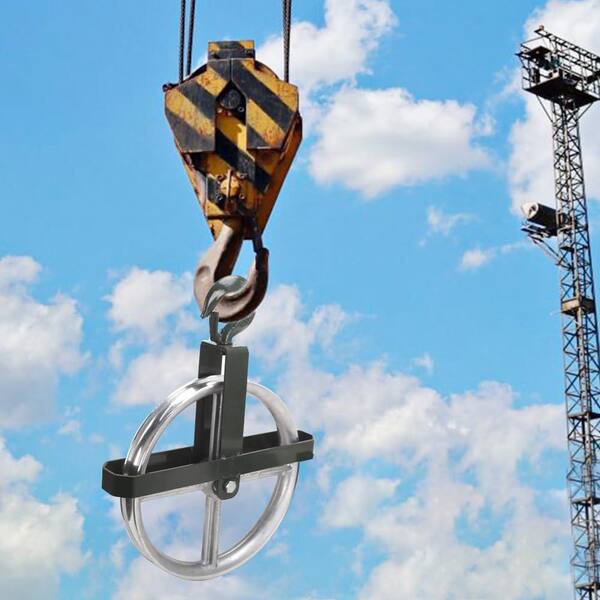 KIWDZFU 12 Aluminum Scaffold Hoist Pulley Wheel with Safety Latch