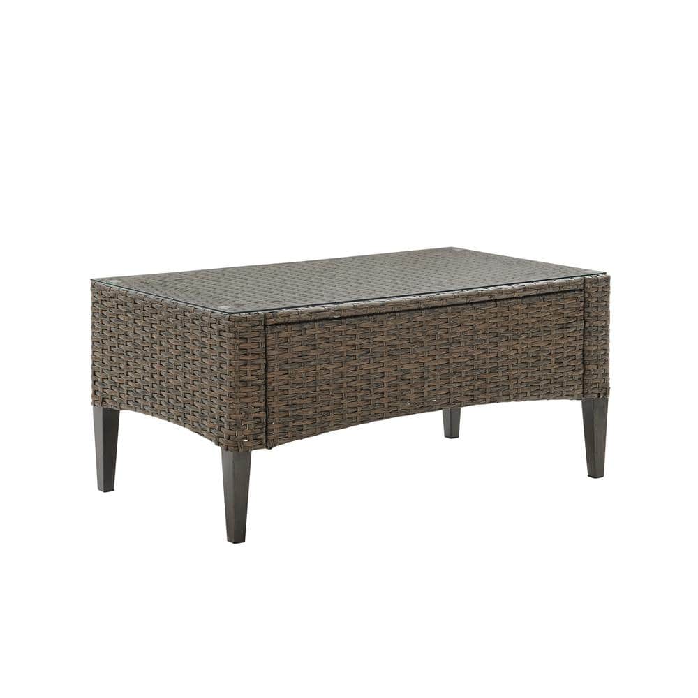 CROSLEY FURNITURE Rockport Wicker Outdoor Coffee Table CO7162LB The