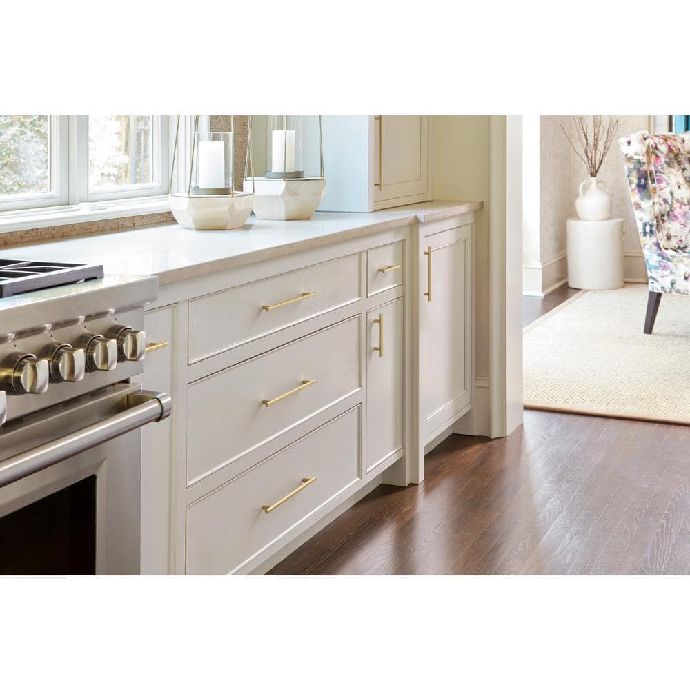 Golden Champagne 10-1/16 inch Modern Cabinet Bar Pull
